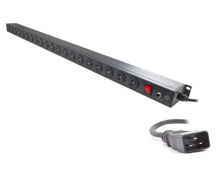 Serveredge Basic Vertical 20 Port PDU(20) 3 Pin AUS GPO Output (1) IEC C20 Plug Input 16A240V