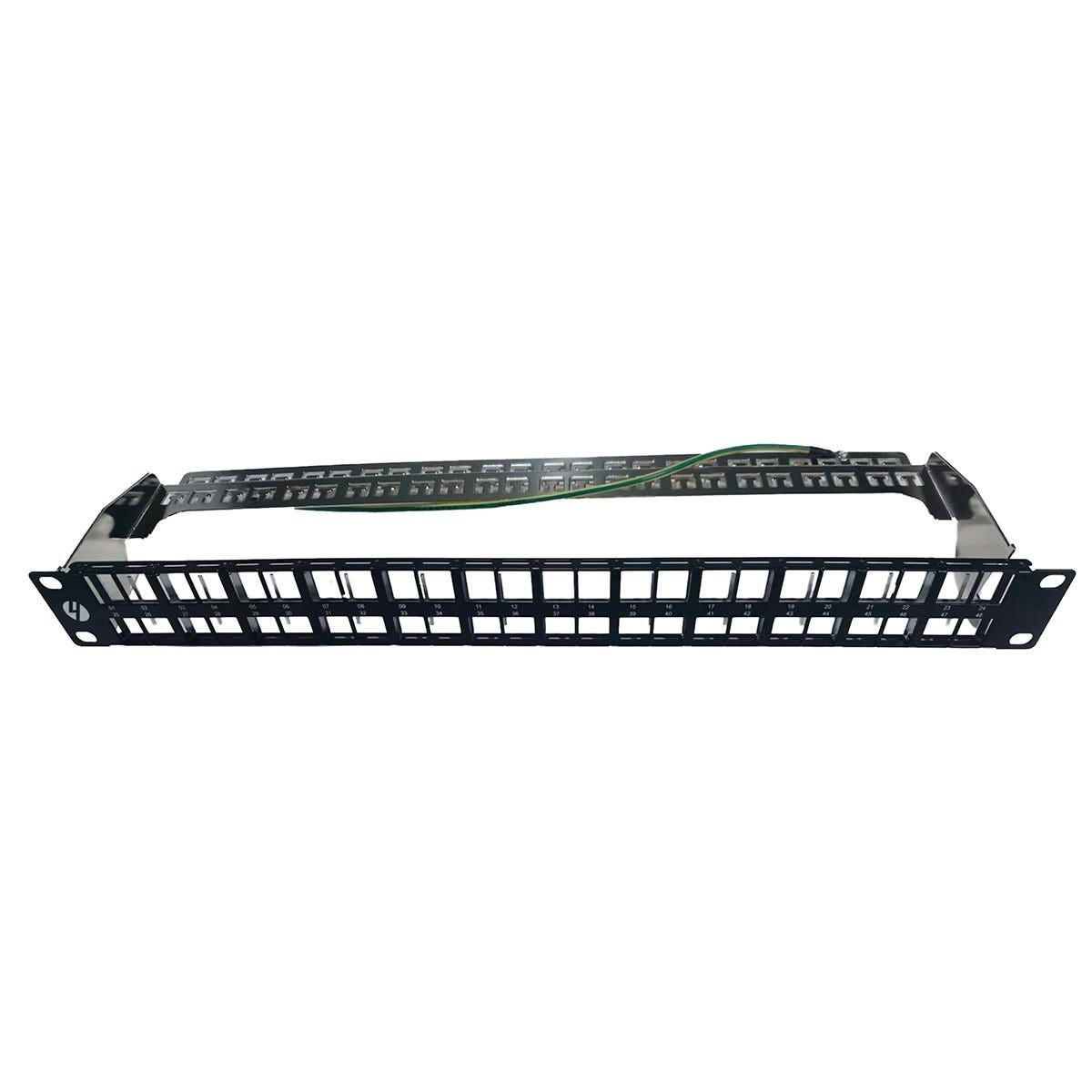 4C | Patch Panel : 1RU 48 Port FTP Patch Panel - UNLOADED | Inc Support Bar