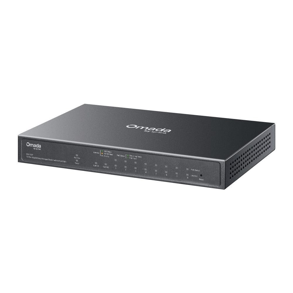 TP-Link | ES210GP | Omada 10 Port Gigabit Easy Managed Switch with 8 Port PoE+