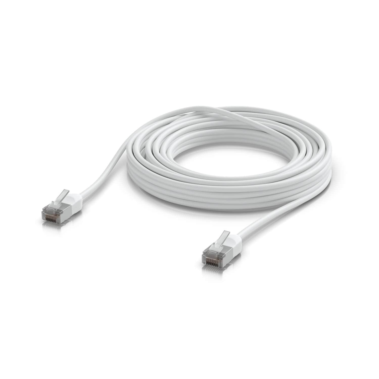 Ubiquiti UniFi Premium Patch Cable Outdoor, 8M, White, Ultra-thin, Rugged, Shielded Patch, Designed &Optimized, For 10 GbE Networking.