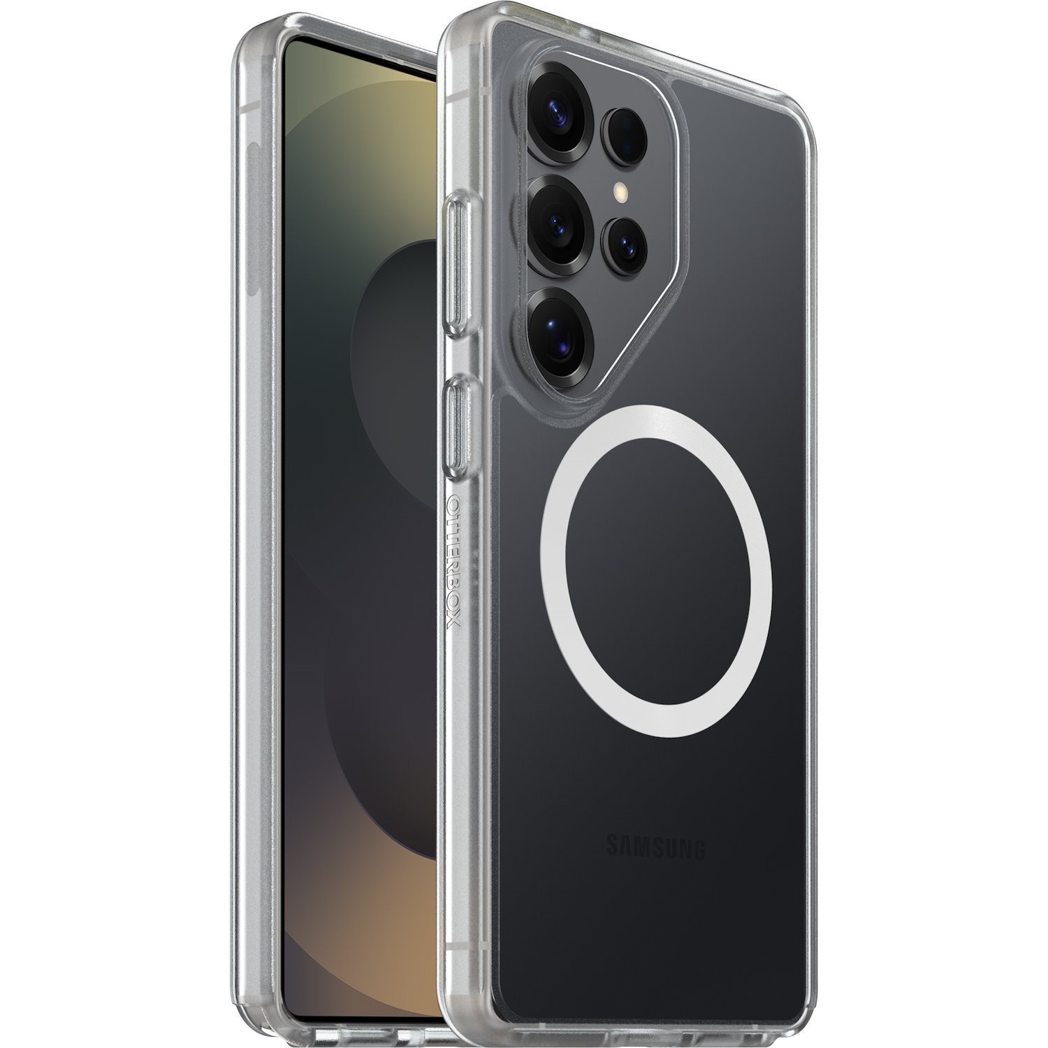 OtterBox React Magnets Samsung Galaxy S26 Ultra 5G (6.9') Case Clear - (77-99943),DROP+ Military Standard,Raised Edges,7 Years Warranty