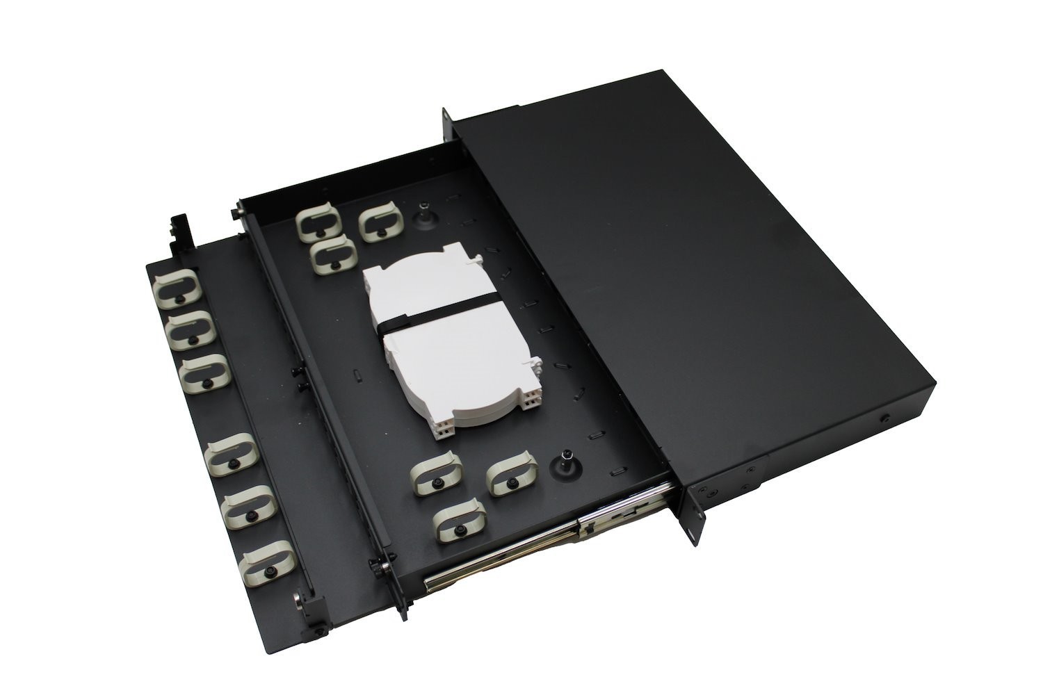 4C | 1RU Fibre Patch Panel | Rodent-Proof Unloaded FOBOT | 24SC / 48LC FOBOT