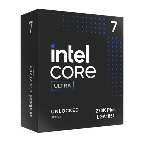 Intel Core Ultra 7 processor 270K Plus LGA1851 (36M Cache, up to 5.50 GHz)(15th Gen), Integrated Graphics Please note: No CPU Cooler Included