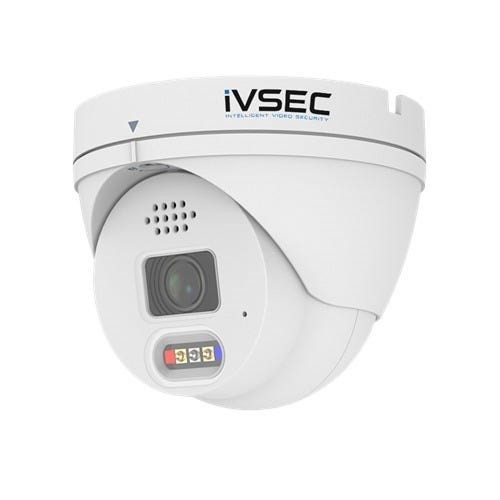 iVSEC | NC340ADXB | Turret IP Camera, 12MP, 3.6mm Fixed Lens, 15FPS, PoE, IP66, 30m IR, Adv Det