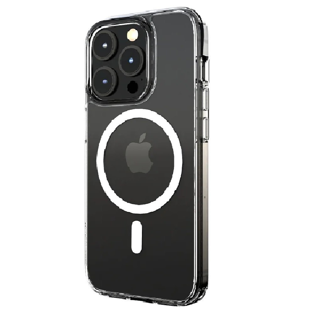 Cygnett AeroMag Apple iPhone 15 Pro Clear Magnetic Case - (Cy4580cpaeg), Raised Edges,TPU Frame,Hard-Shell Back Magsafe Compatible,4FT Drop Protection