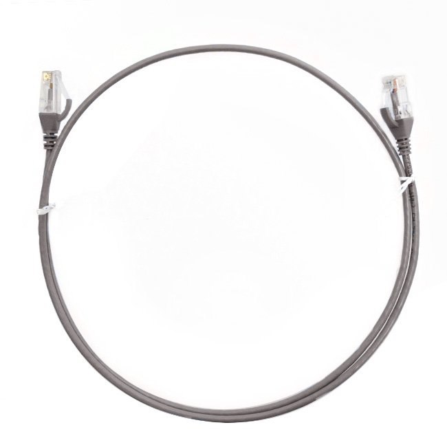 4Cabling 1.5M Cat 6 Ultra Thin LSZH Ethernet Network Cables: Grey
