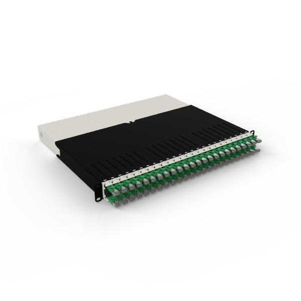 Patchbox.One 8Ru STP Green Cat6A Cable Management System, Includes 24X 8Ru Green Casettes, 3X Patchcatch Pairs &Amp; 1X /Dev/Mount Pair