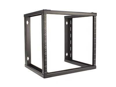 12U Adjustable Wall MNT OPEN FIXED RACK W/HARDWARE