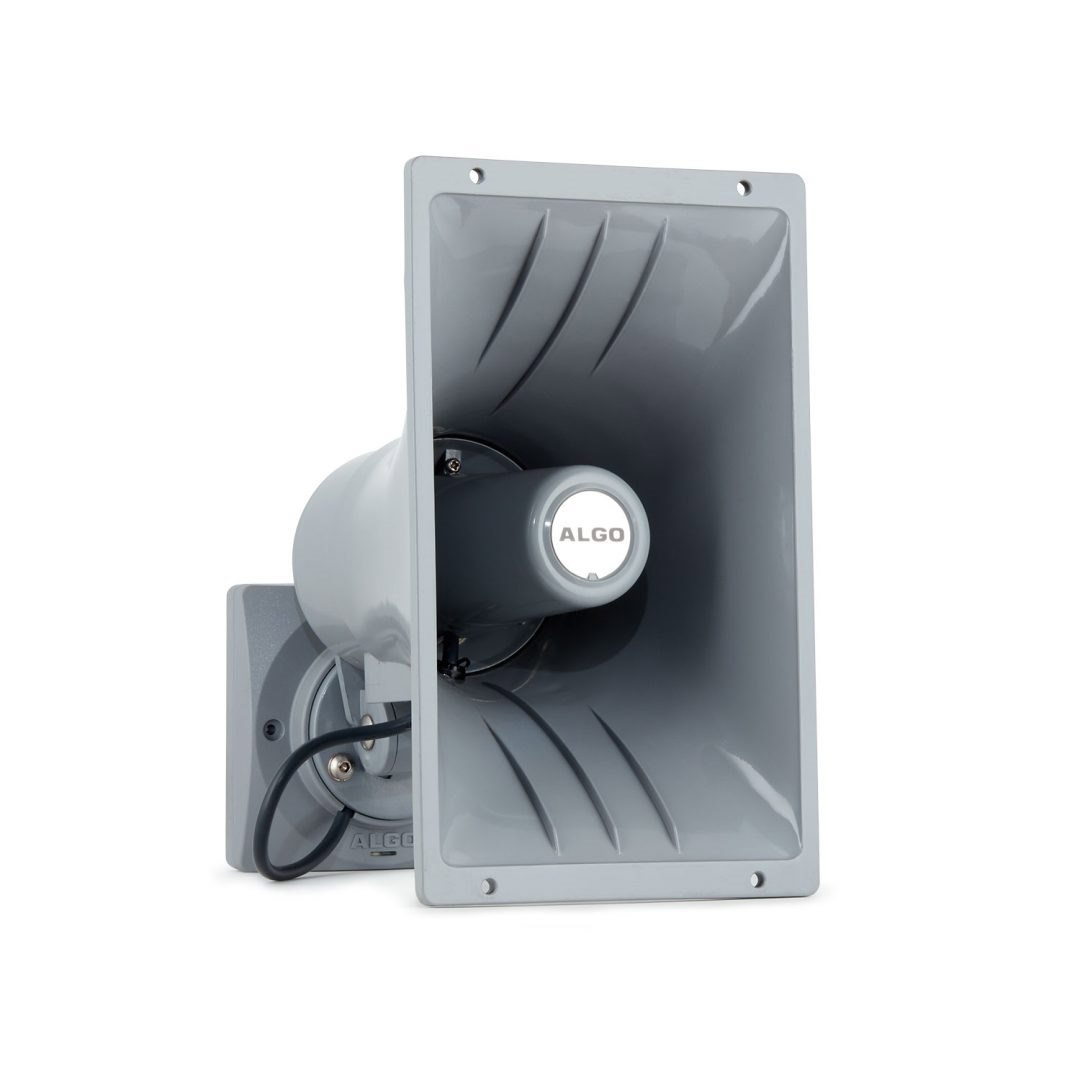 Algo The 8186 Sip Horn Speaker Is A Poe Wideband Endpoint For Voice Paging, Emergency