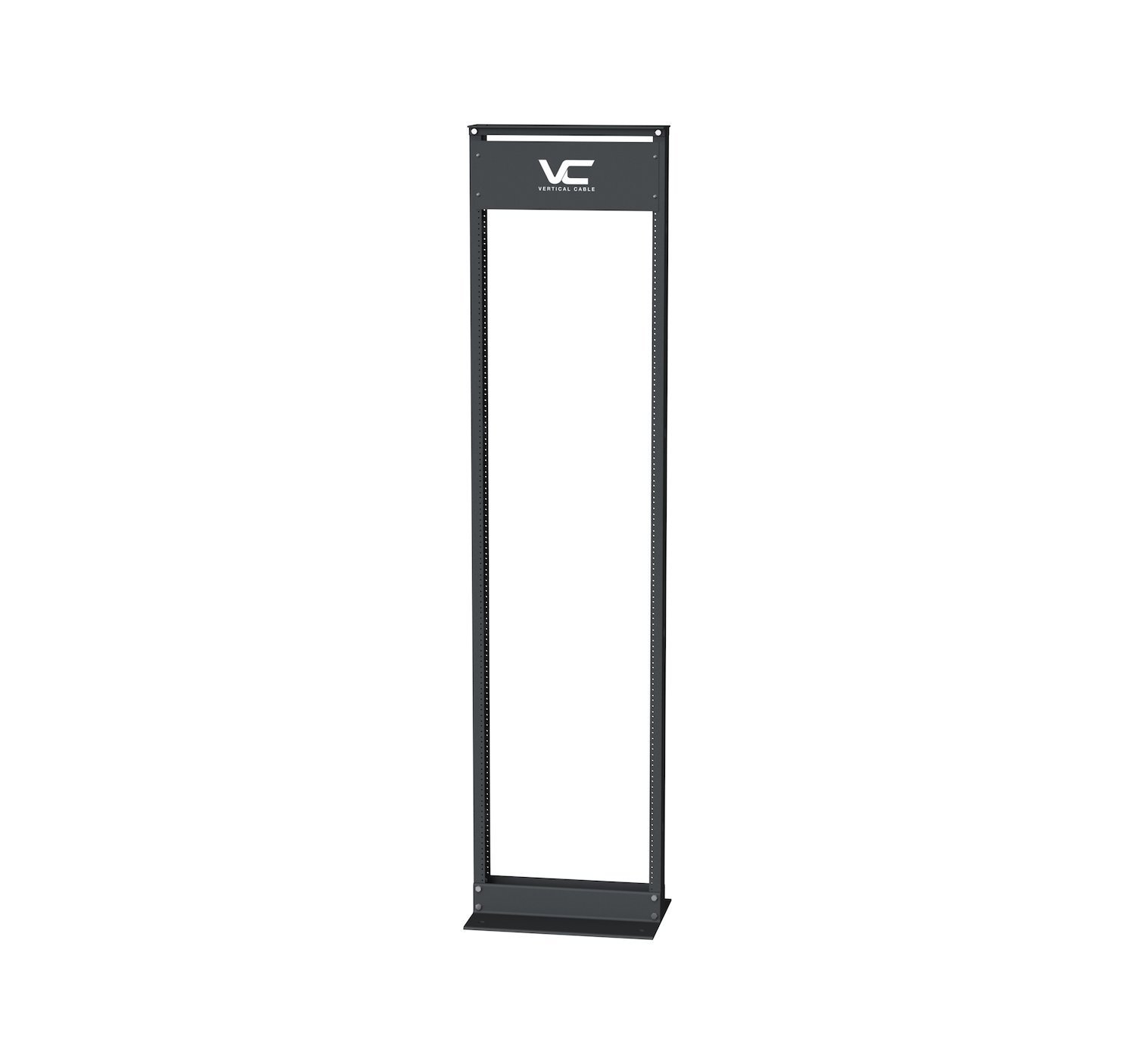 45U 7-FT 2-POST RELAY RACK BLACK
