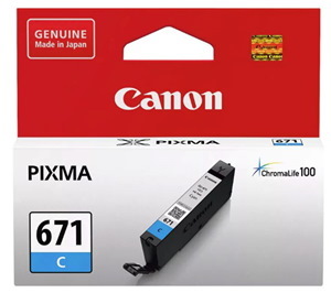 Canon CLI-671C Original Inkjet Ink Cartridge - Cyan Pack