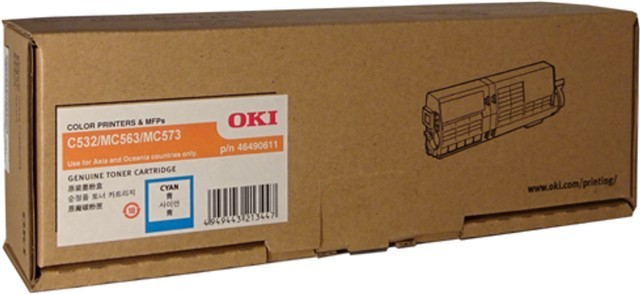 Oki Original LED Toner Cartridge - Cyan Pack