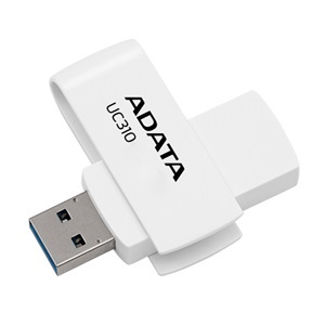 Adata Uc310 Swivel Usb3.2 128GB White Flash Drive