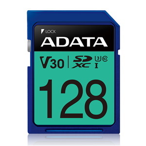 Adata Premier Pro Uhs-I U3 V30 SDXC Card 128GB