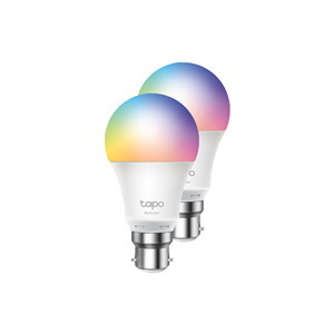 TP-Link L530B Tapo Smart Wi-Fi Led Bulb 16M Colours B22 Twin Pack