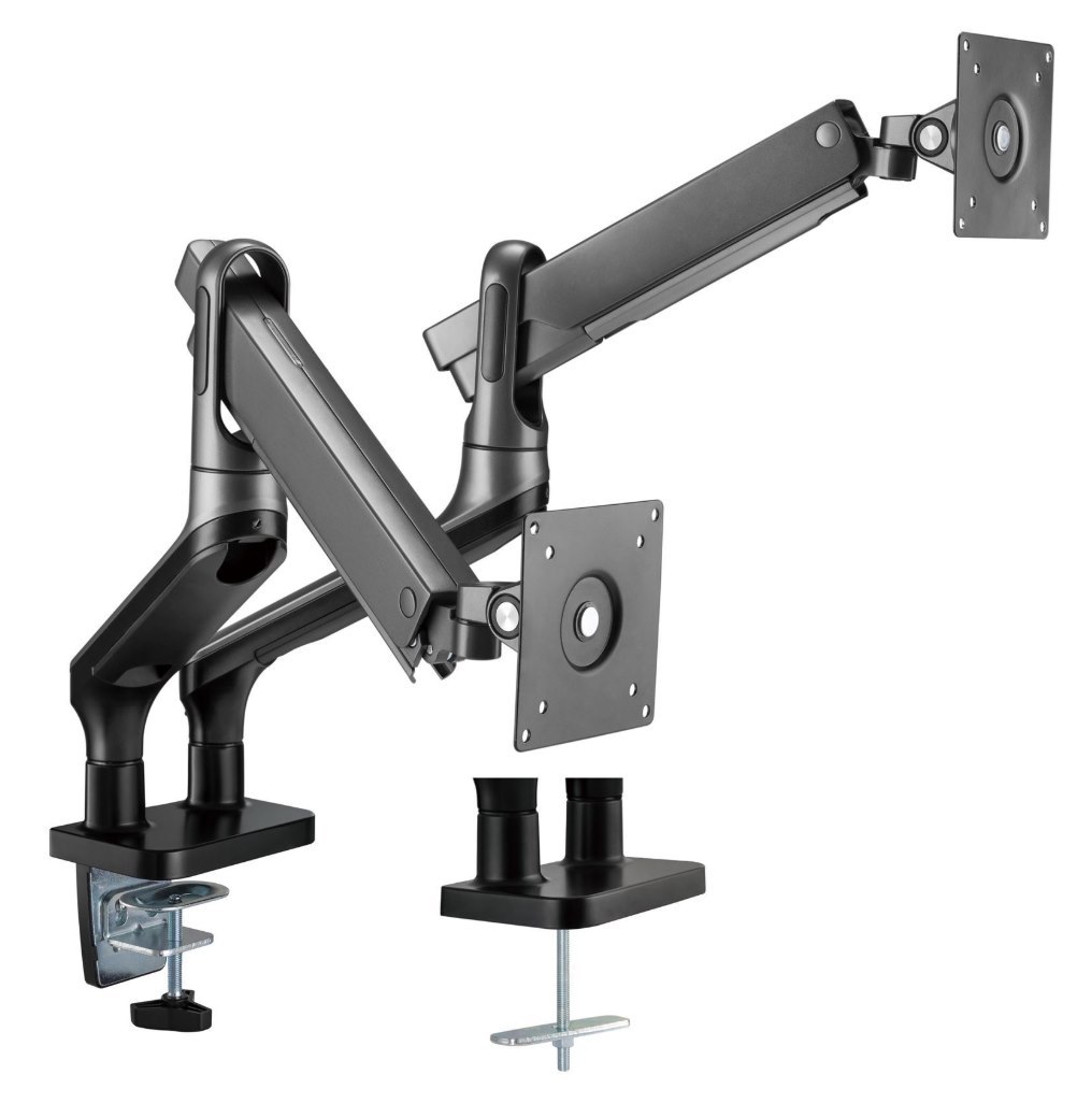 BRATECK 17'-32' Premium Aluminium Dual Spring-Assisted Desk Mount