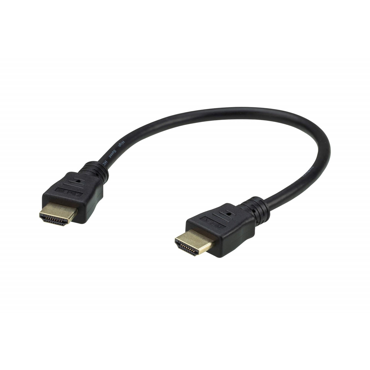 Aten 0.3M 4K Hdmi High Speed Ethernet Cable, Supports Up To 4096 X 2160 @ 60Hz, High Quality Tinned Copper Wire With Gold-Plated Connectors