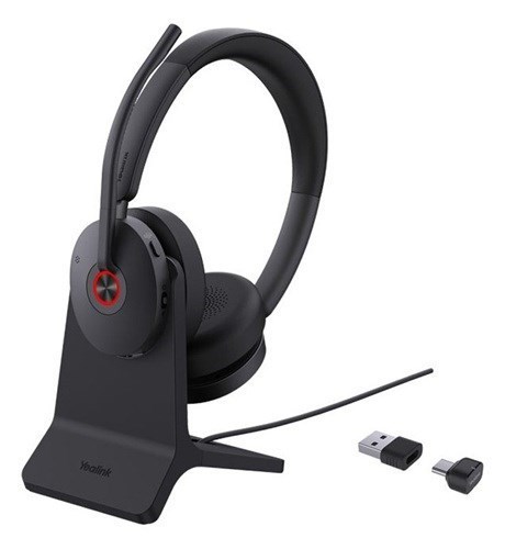 Yealink (BH74-CH-Teams-USB-C/A) Microsoft Certified Teams Bluetooth Headset With Charging Stand, Usb-C To Usb-A Adaptor