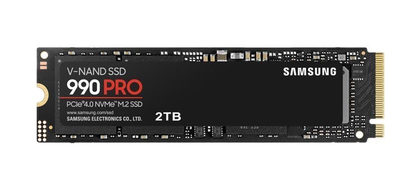 Samsung 990 Pro 2TB Gen4 NVMe SSD 7450MB/s 6900MB/s R/W 1550K/1200K Iops 600TBW 1.5M HRS MTBF For PS5 5YRS WTY