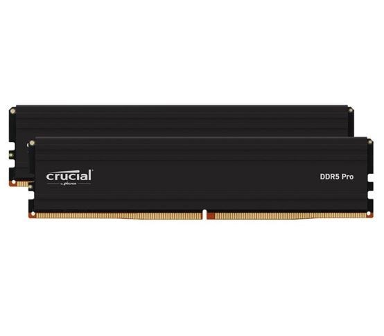 Crucial Pro 96GB (2x48GB) DDR5 Udimm 5600MHz CL46 Black Heat Spreader Support Intel XMP Amd Ryzen For Desktop PC Gaming Memory