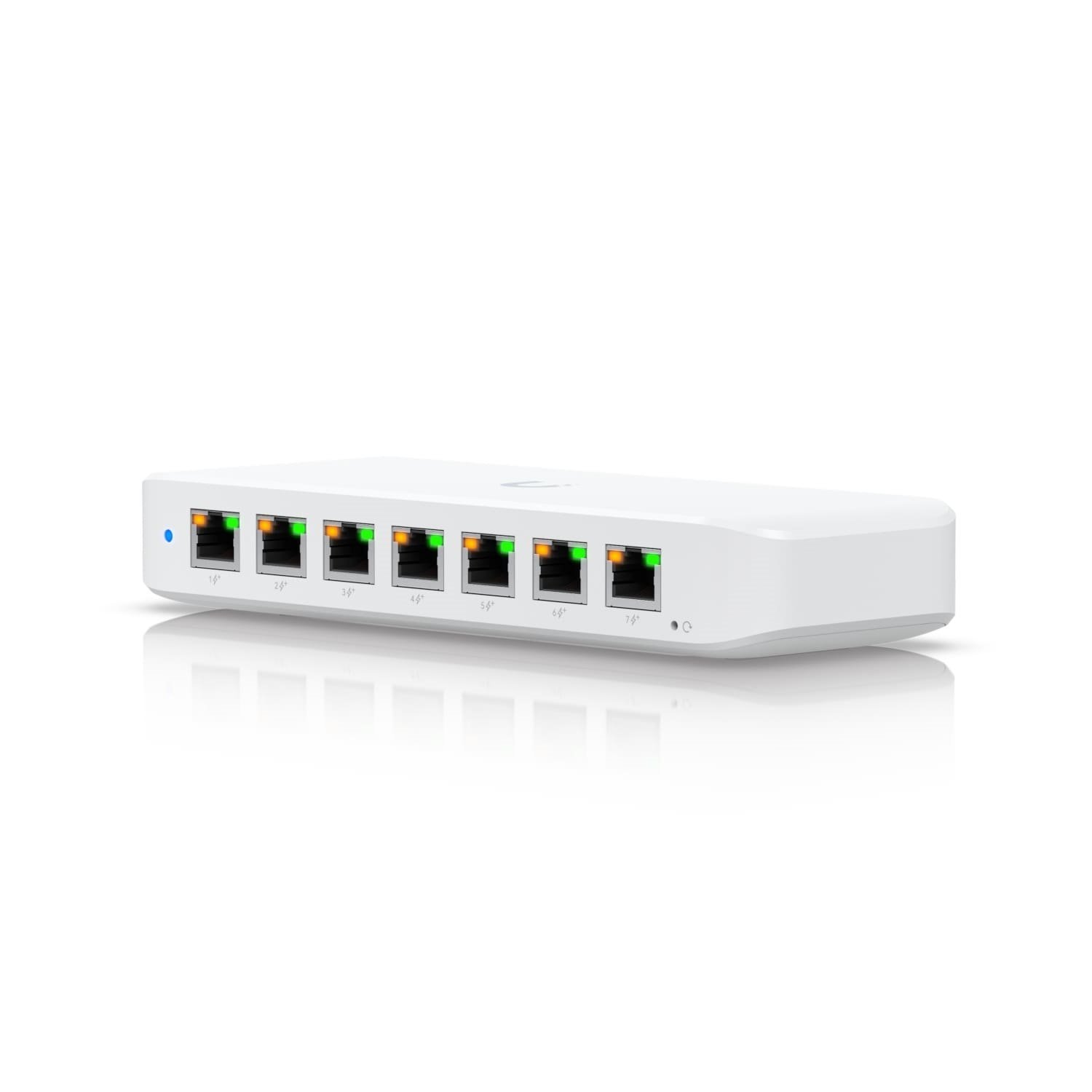 Ubiquiti Ultra 42W, Compact Layer 2, 8-Port GbE PoE Switch, Versatile Mounting Options, 7 PoE/PoE+ No Power Supply, PoE++ Input, 2Yr W