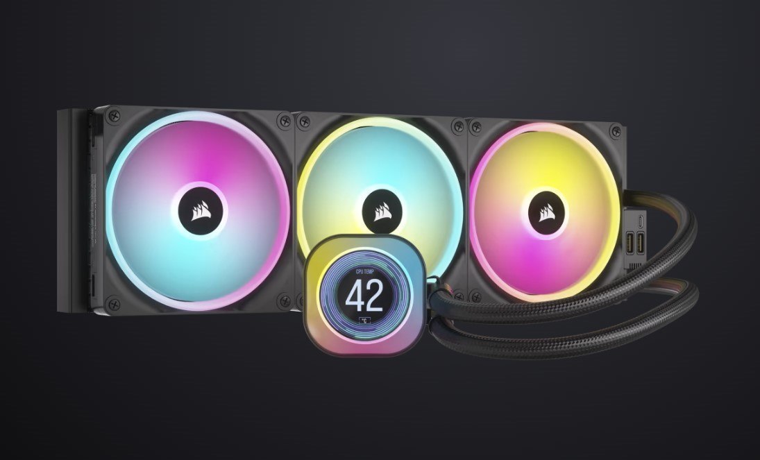 Corsair Icue Link H170i LCD Aio, 420MM Radiator With QX140 RGB Fans Spinning Up To 2,000 RPM, Liquid Cpu Cooler 2024