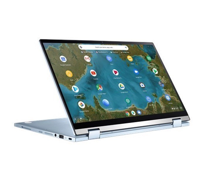 Asus Chromebook Flip, M3-8100Y, Chrome Os With Zte, 14.0" FHD Touch, 8GB DDR3, 64G Emmc, HD Cam, 1 X Usb 3.2, 1 X Usb-C, Silver, 1 YR Pur