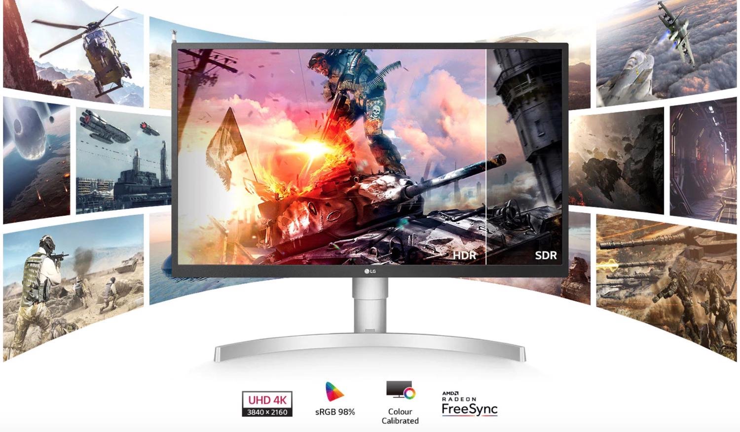 LG 27" 4K Uhd Ips With Height Adjsut