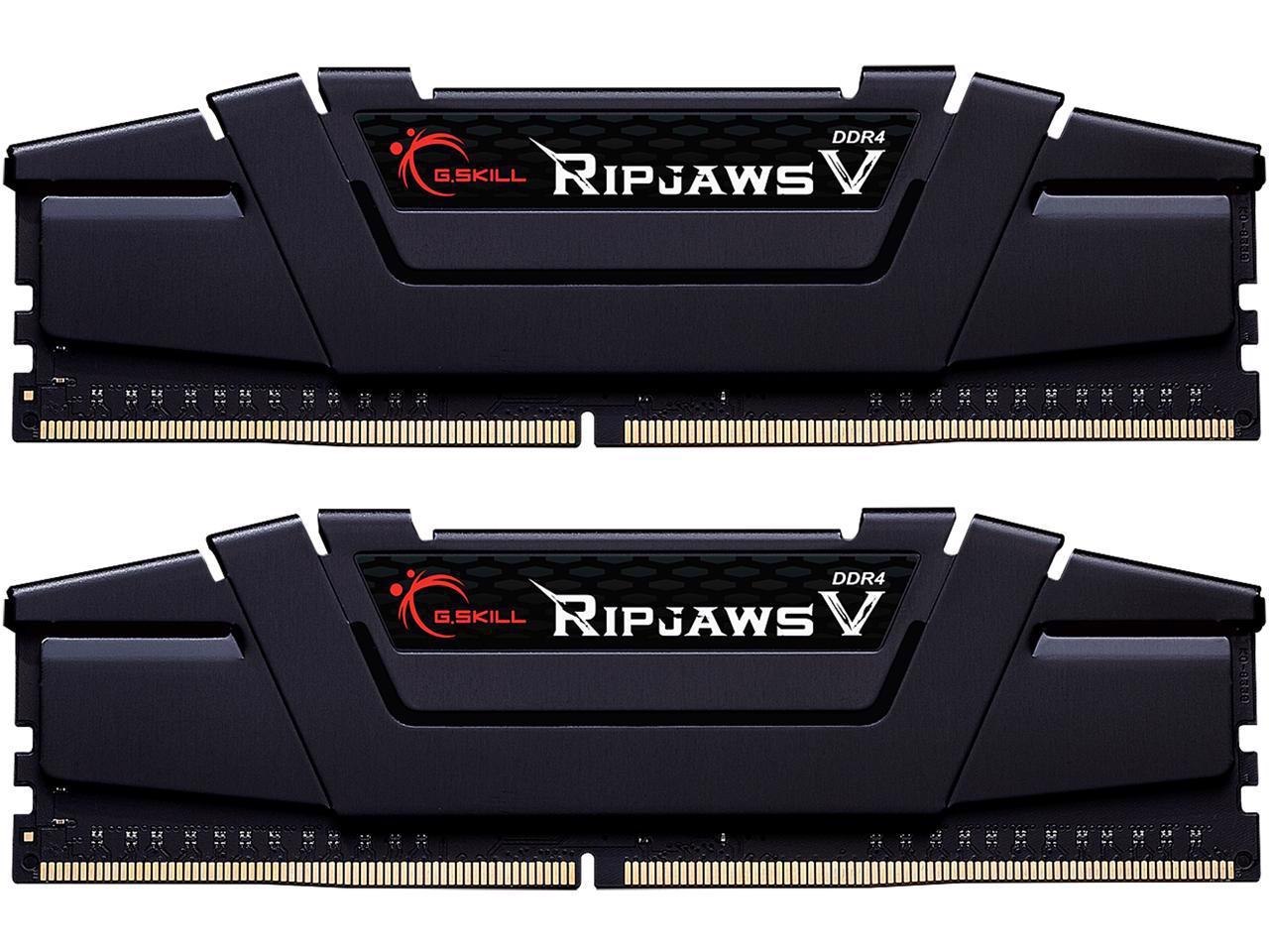 G.Skill Ripjaws V Series 16GB (2 X 8GB) 288-Pin DDR4 Sdram DDR4 4400 (PC4 35200) Intel XMP 2.0 Desktop Memory Model F4-4400C18D-16GVKC