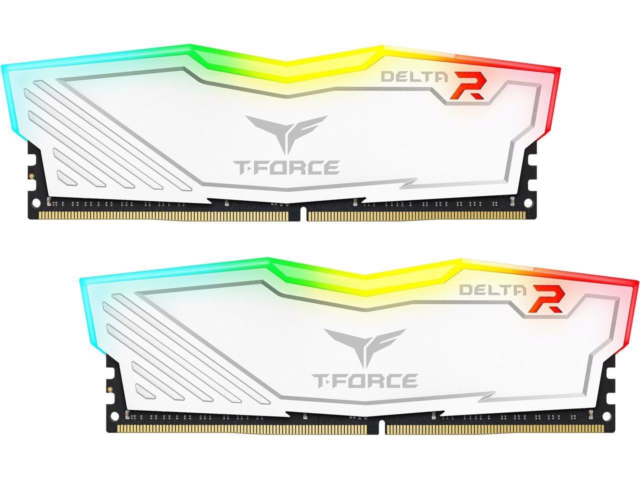 Team T-Force Delta RGB 32GB (2 X 16GB) 288-Pin DDR4 Sdram DDR4 3600 (PC4 28800) Intel XMP 2.0 Desktop Memory Model TF4D432G3600HC18JDC01