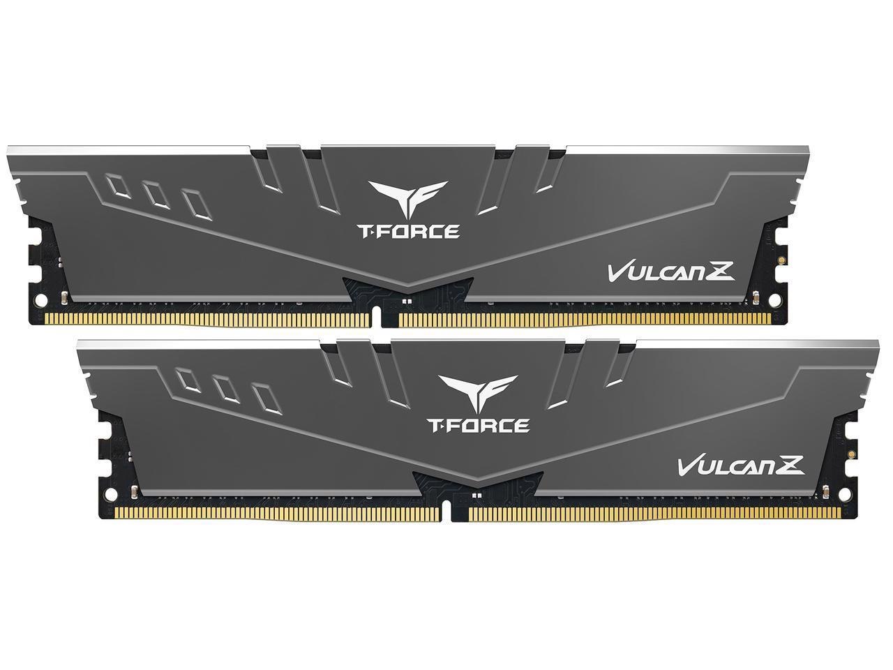 Team T-Force Vulcan Z 16GB (2 X 8GB) 288-Pin DDR4 Sdram DDR4 3600 (PC4 28800) Intel XMP 2.0 Desktop Memory Model TLZGD416G3600HC18JDC01