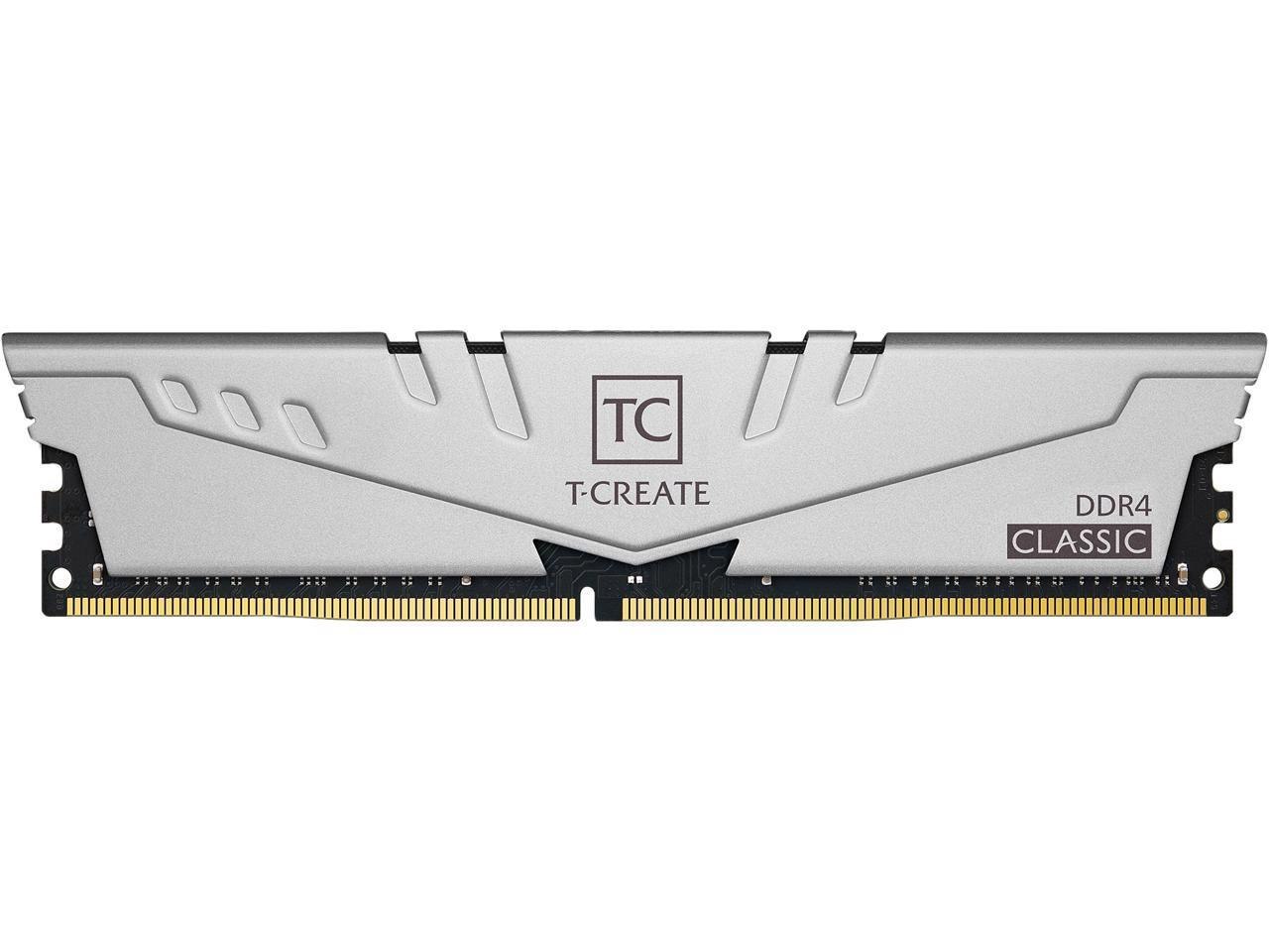 Team T-Create Classic 32GB (2 X 16GB) 288-Pin DDR4 Sdram DDR4 3200 (PC4 25600) Desktop Memory Model TTCCD432G3200HC22DC01