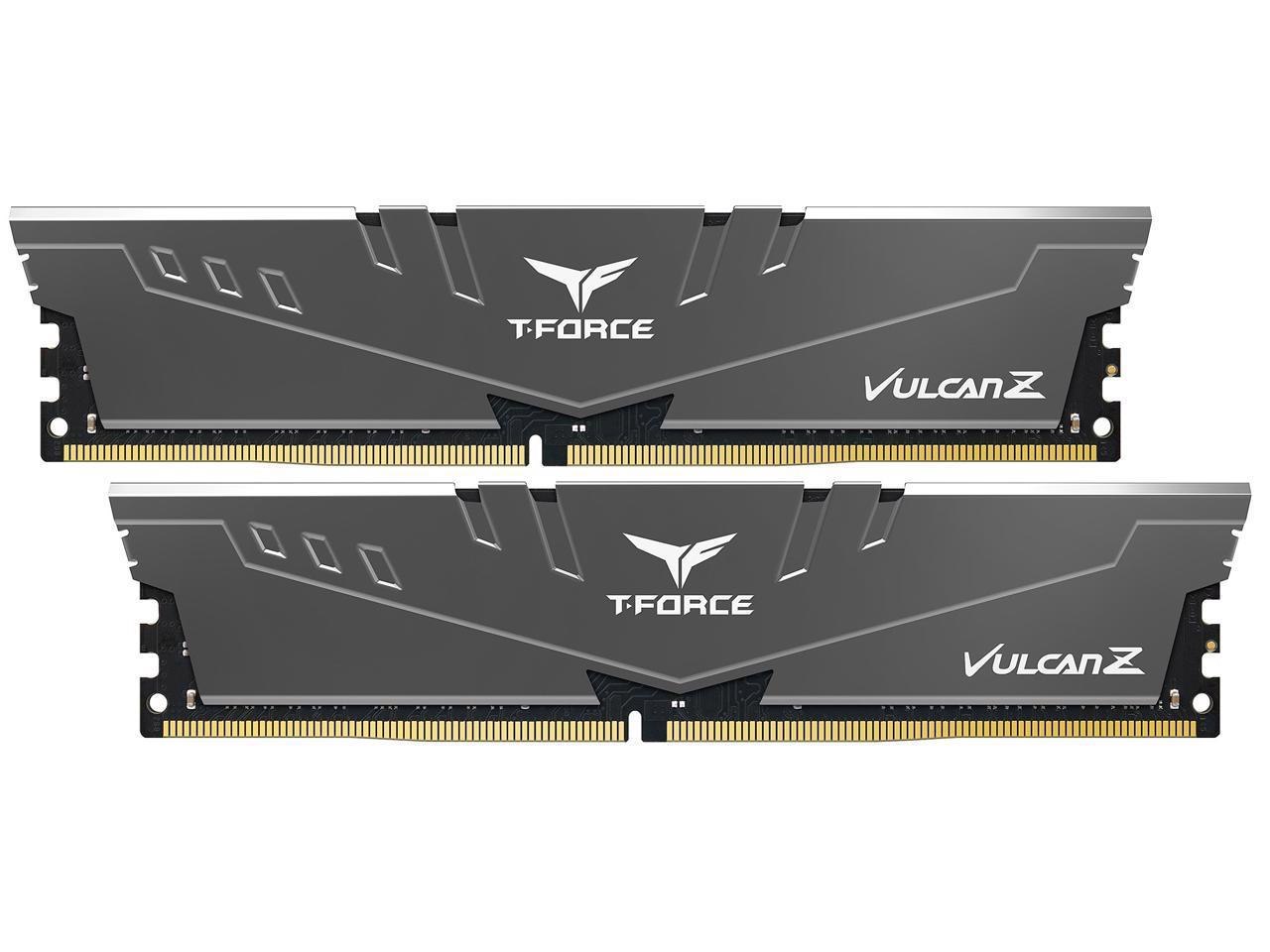 Team T-Force Vulcan Z 16GB (2 X 8GB) 288-Pin DDR4 Sdram DDR4 3200 (PC4 25600) Intel XMP 2.0 Desktop Memory Model TLZGD416G3200HC16CDC01