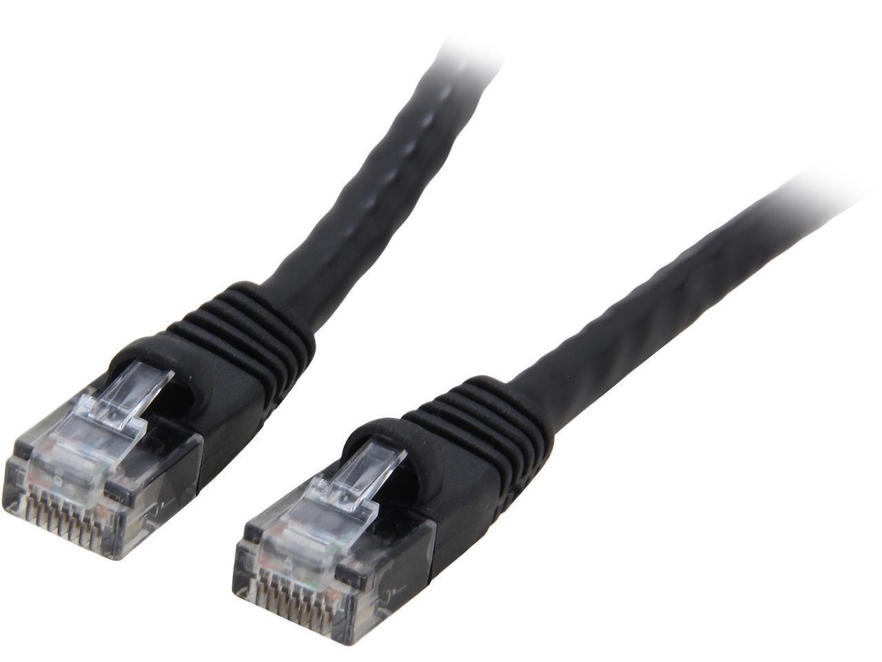 Rosewill Cy-Cat6-05-Bk 5 FT. 24Awg Snagless Cat 6 Black Color 550MHz Utp Ethernet Stranded Copper Patch Cord /Molded Network Lan Cable