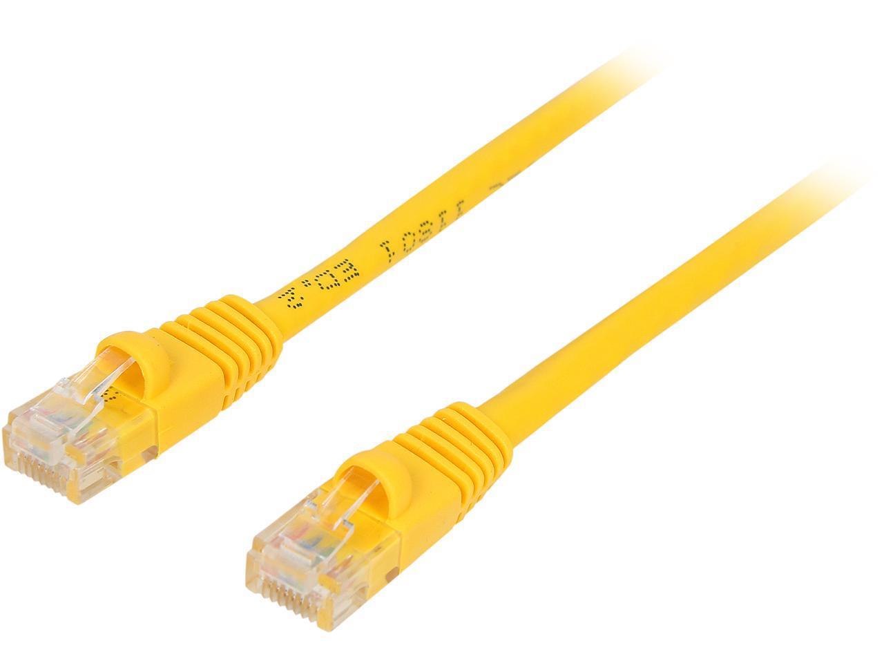 Rosewill Cy-Cat6-02-Yl 2 FT. 24Awg Snagless Cat 6 Yellow Color 550MHz Utp Ethernet Stranded Copper Patch Cord / Molded Network Lan Cable