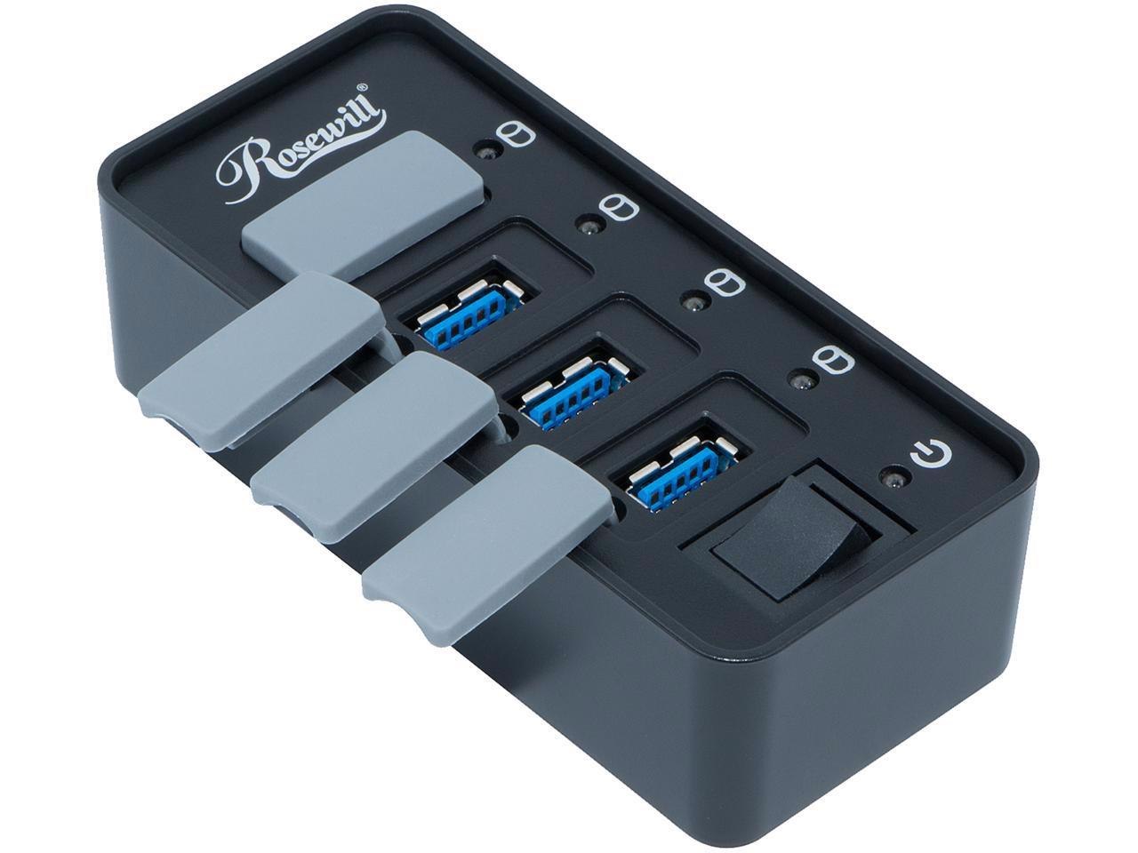Rosewill RHB-210 Usb 3.0 4 Ports Hub With Anti-Dust Design