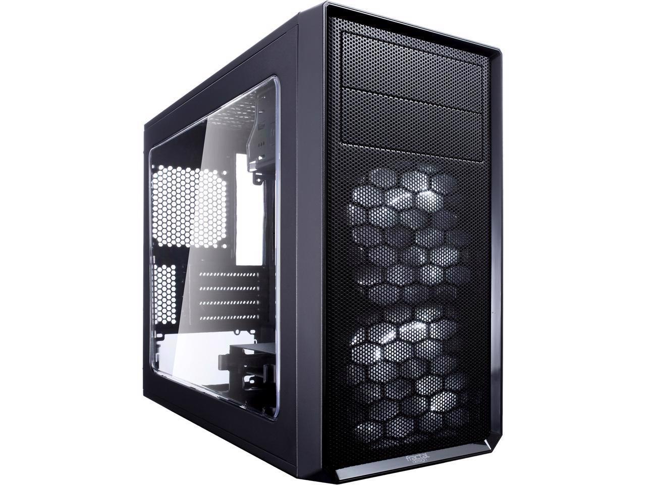 Fractal Design Focus G Mini Fd-Ca-Focus-Mini-Bk-W Black Steel Micro Atx Mid Tower Computer Case