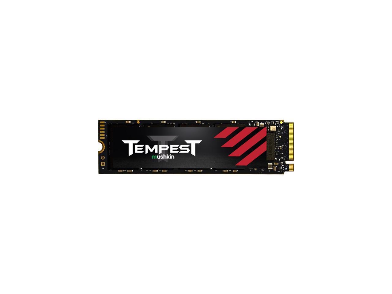 Mushkin Enhanced Tempest M.2 2280 1TB PCIe Gen3 X4 NVMe 1.4 3 D Nand Internal Solid State Drive (SSD) MKNSSDTS1TB-D8