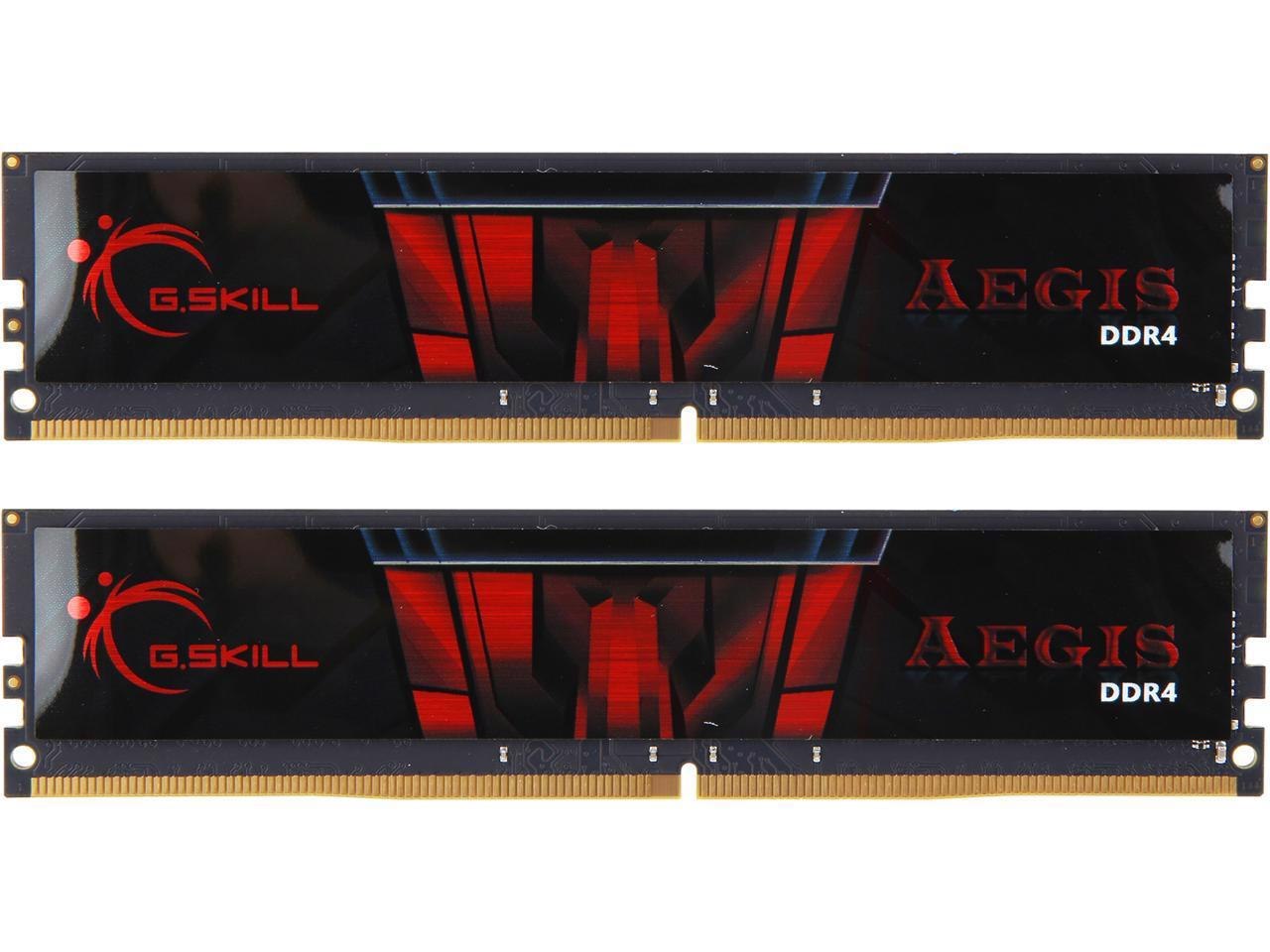 G.Skill Aegis 32GB (2 X 16GB) 288-Pin DDR4 Sdram DDR4 2666 (PC4 21300) Desktop Memory Model F4-2666C19d-32Gis