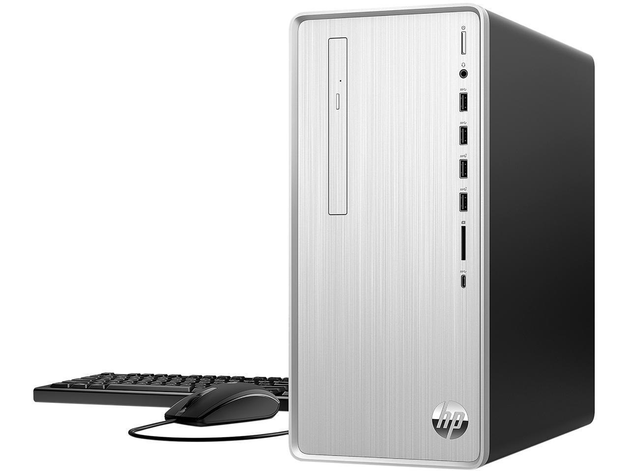 HP Desktop Computer Pavilion TP01-2040 Ryzen 5 5000 Series 5600G (3.90GHz) 12GB DDR4 512 GB PCIe SSD Amd Radeon Graphics Windows 11 Home 64-Bit