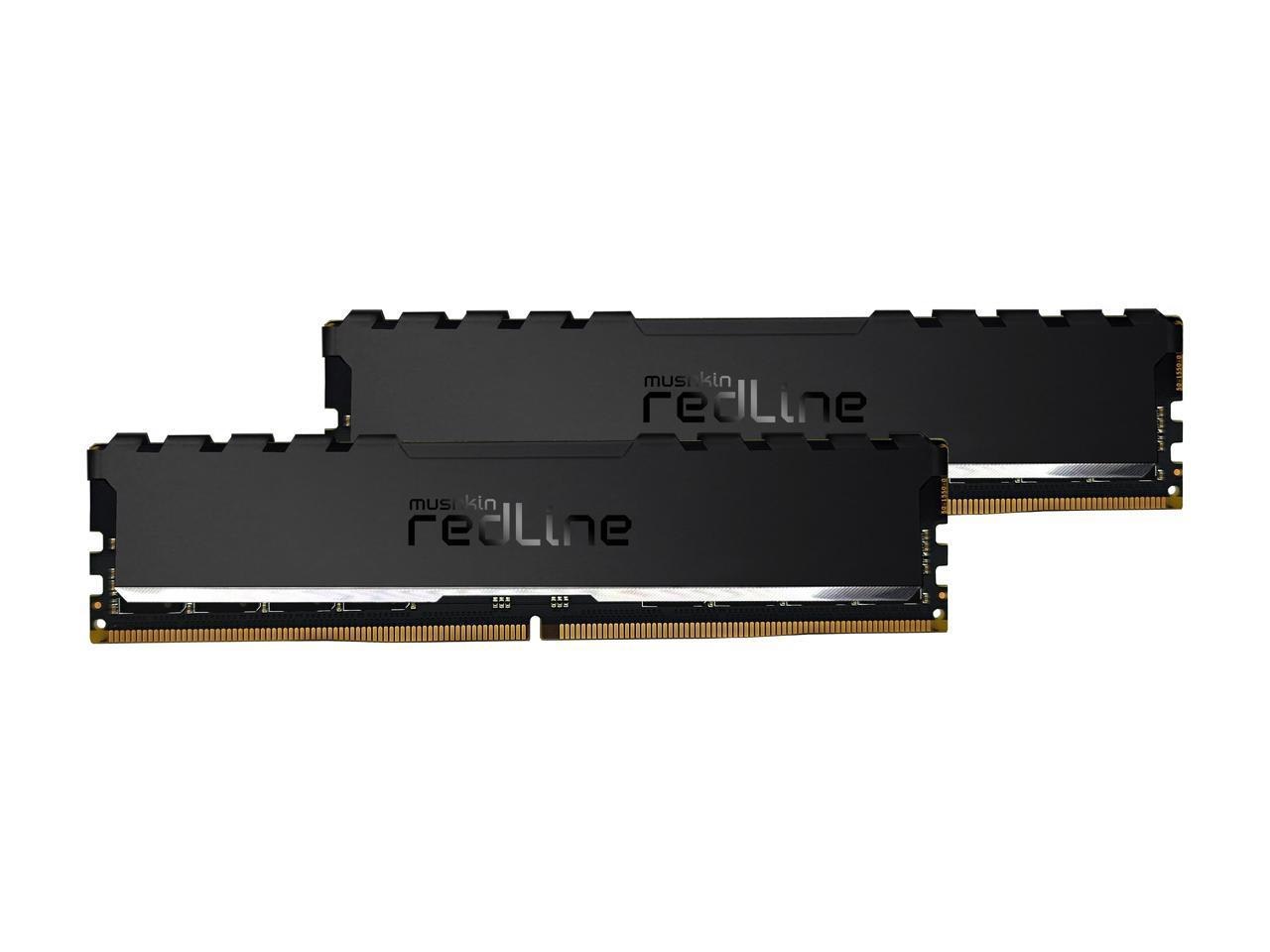 Mushkin Enhanced Redline Stiletto 32GB (2 X 16GB) 288-Pin PC Ram DDR4 3200 (PC4 25600) Intel XMP 2.0 Desktop Memory Model Mrf4u320gjjm16gx2