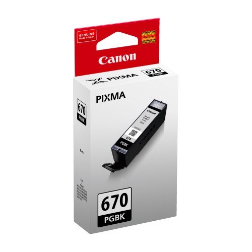 Canon PGI-670BK Original Inkjet Ink Cartridge - Pigment Black Pack