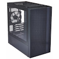 Cooler Master MasterBox MCB-NR400-KGNN-S00 Computer Case - Mini ITX, Micro ATX Motherboard Supported - Mini-tower - Steel, Plastic, Tempered Glass - Black