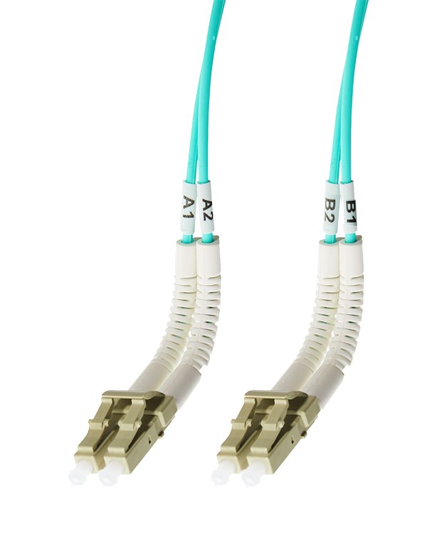 4Cabling 2M LC Flexi Boot - LC Flexi Boot Om4 Multimode Fibre Optic Duplex Patch Lead