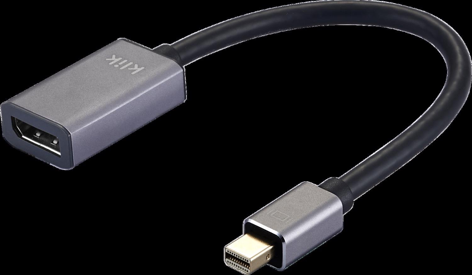 Klik 20CM Mini DisplayPort Male To DisplayPort Female Adapter