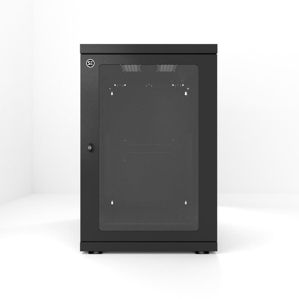 Serveredge 18Ru Fully Assembled Wall Mounted Cabinet - 600W X 450D X 903H Includes:Toughened Glass DoorQuick Release Lockable Side PanelL-Shaped Rails1 X Cantilever ShelfCut Out Slots For Fans20 X Cag