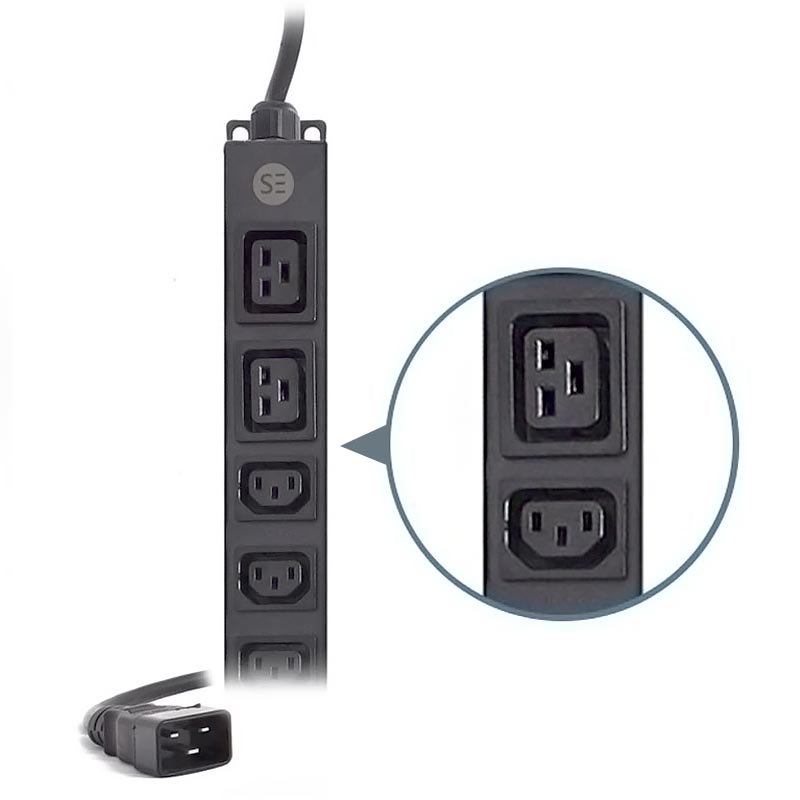 Serveredge Basic 3M 12 Port Iec Pdu (10) Iec C13 Output (2) Iec C19 Output& (1) Iec C20 Input Plug 16A 240 V