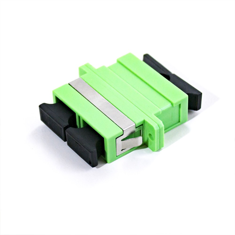 Serveredge Sca Female To Sca Female Single Mode Duplex Os2 Fibre Adapter - Green Color