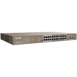 Tenda (Teg1126p-24-410W) 24Ge + 2SFP Ethernet Switch With 24-Port PoE+