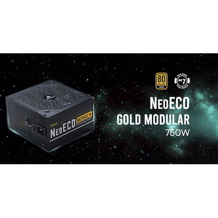 Antec Ne 750W 80+ Gold, Fully-Modular, 1X Eps 8Pin, 120MM Silent Fan, Japanese Caps, Atx Power Supply, Psu, 7 Years Warranty